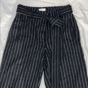 Wilfred free highwaisted tie front wool pants